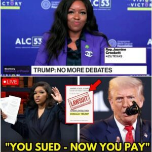 💥 Donald Trump’s On-Air Snub Sparks Jasmine Crockett’s $500 Million Lawsuit — A Shocking Live TV Moment nn