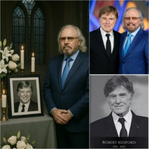 At Robert Redford’s memorial, Barry Gibb revealed a decades-old diary note in which he foresaw his decline_cz