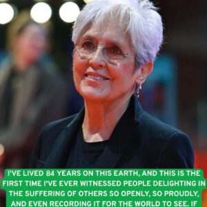 Joan Baez Speaks Out: Social Media’s Celebration of Tragedy Ignites Global Outcry
