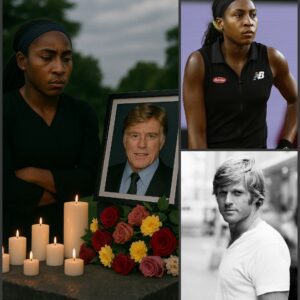 They had planned a quiet memorial, a gentle farewell to a legend. But then Coco Gauff rose from her seat, her hands trembling as she held a weathered journal close to her chest, her eyes glistening with tears. The room fell silent