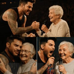 In A Breath-Stealing Moment, Adam Lambert — The Electrifying Voice That Commands Thousands — Suddenly Paused Mid-Song, His Eyes Locking Onto An Elderly Woman With Silver Hair nh