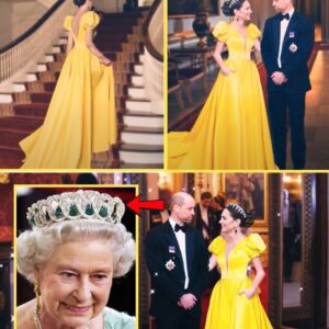 OMG!! Princess Catherine BOLD In Breathtaking Yellow Gown And Queen's Vladimir Tiara at Buckingham Palace Dinner 😱👇👇