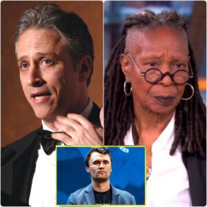 “I will not stay silent.” — Jon Stewart voice suddenly cut through the storm his five words echoing like thunder in a night already split by Whoopi Goldberg’s shocking outburst.
