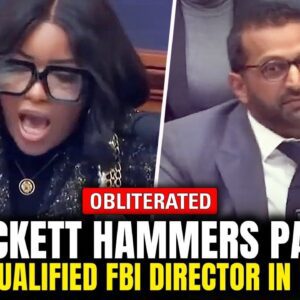 Rep. Jasmine Crockett unleashed a blistering attack on FBI Director Patel, declaring him the least qualified in the bureau’s history