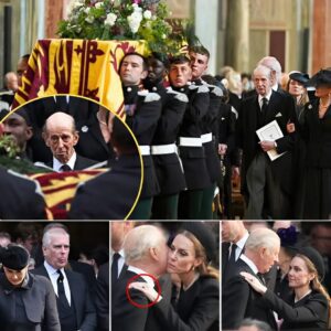 “The Duke of Kent breaks down in tears as he bids farewell to his wife of 64 years” — but during the solemn funeral, all eyes were on Kate with her visible gray roots, Andrew looking careless and joking, and Camilla conspicuously absent. Was this just a moment of raw emotion, or a royal spectacle stirring whispers?— (Full Details Below👇)