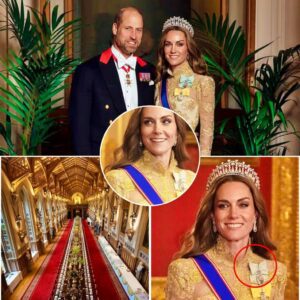 Kate's Golden Moment? Princess Stuns in Lace Gown and Diana’s Tiara — But What REALLY Happened at the State Banquet?