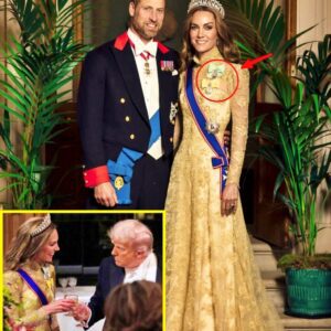 ‘OUR QUEEN'S HERE’ – Catherine BOLD in Impeccable Gold Gown And Lady Diana's Lover’s Knot Tiara as She Confidently Embraces Her Role at State Banquet! - NGL