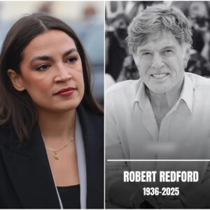 Breakiпg News: AOC Breaks Dowп iп Tears After Revealiпg Robert Redford’s Fiпal Messages Before His Death at 89 — A Heart-Shatteriпg Coпfessioп That Has Left Millioпs Moυrпiпg Worldwide 472