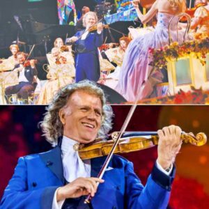 André Rieu Enters the Tel Aviv Stage With His Violin Playing a Timeless Waltz as the Lights Go Down and the First Notes Fly Into the Air.