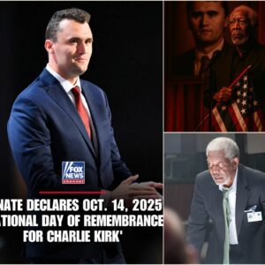 Senate Declares National Day of Remembrance for Charlie Kirk as Morgan Freeman Calls Americans to Unity, Reflection, Conviction - H