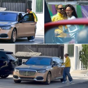 Lewis Hamilton turned heads in Los Angeles when he arrived for a private date with a stunning model, driving a golden Mercedes-Benz that immediately caught everyone’s eye.