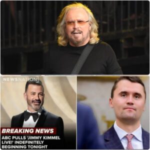 🔥 “Enough is enough!” — Barry Gibb blasts Jimmy Kimmel over remarks on Charlie Kirk’s death, calling out the lack of humanity.