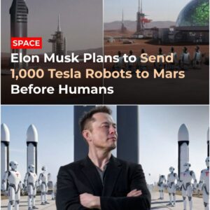 Elon Musk has unveiled an ambitious plan to deploy 1,000 Tesla robots to Mars ahead of human missions. These advanced robots are expected to prepare the Red Planet for future colonization,