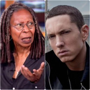 “HE’S JUST A RAPPER.” she scoffed — seconds before Eminem leaned in and dropped seven words that froze the entire studio.