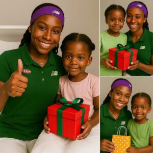 No one expected Coco Gauff – a young and talented face on the tennis court – to quietly appear at the children’s hospital,