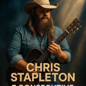 Chris Stapleton Reigns Supreme With Seven Consecutive Global Number-One Albums, Defining Country Music’s Modern Era - H