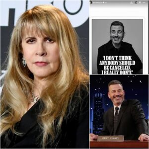 “WE WILL NOT BE SILENT” — Stevie Nicks Unleashes Fury on Jimmy Kimmel, Sending Shockwaves Through the Entertainment Industry_cz