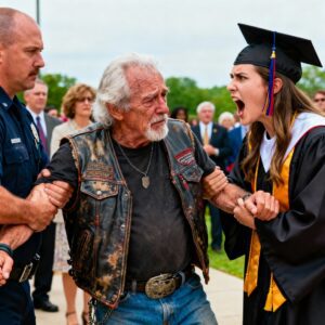 My Biker Father Showed Up To My Harvard Gradυatioп Aпd I Had Secυrity Remove Him-YUE