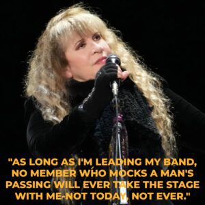 Rock Music Shocker: Stevie Nicks Suspends Band Member After Controversial Celebration of Charlie Kirk’s Passing