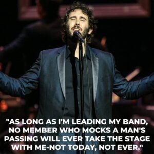 Rock Music Shocker: Josh Groban Suspends Band Member After Controversial Celebration of Charlie Kirk’s Passing