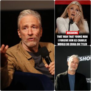 Jon Stewart was left speechless as Erika Kirk forgave her husband’s killer, reminding everyone that true strength lies in love, not hate.