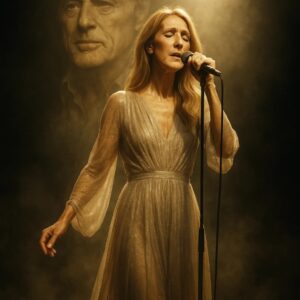 In front of 90,000 people, Céline Dion was carefully brought to a chair in the middle of the stage. Though illness had slowed her down, her emotions were still heavy. - H