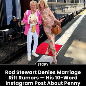 Rod Stewart thought he was shutting down the whispers with a bold Instagram post — ten simple words declaring his love for Penny Lancaster