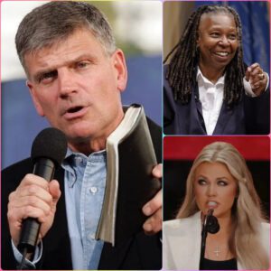 โSit down, Barbie.โ โ Franklin Graham steps in to defend Erika Kirk after Whoopi Goldberg attacks her live on air.