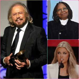 “Sit down, Barbie.” — Barry Gibb steps in to defend Erika Kirk after Whoopi Goldberg attacks her live on air.