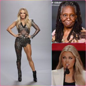 โSit down, Barbie.โ โ Carrie Underwood steps in to defend Erika Kirk after Whoopi Goldberg attacks her live on air.