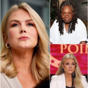 “Sit down, Barbie.” — Whoopi Goldberg suddenly attacked Erika Kirk, calling her a “T.R.U.M.P. puppet” on live air. But just minutes later, before Erika could respond, Karoline Levitt spoke up — not to put her down, but to defend her.