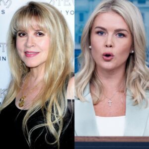 "YOU WERE BEATEN — PAY NOW!" — Stevie Nicks Sues Karoline Leavitt and the Network for $50 Million After Shocking Live Attack_cz