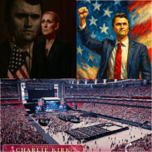 Celine Dion’s Heartfelt Tribute to Charlie Kirk Leaves Stadium in Tears - H