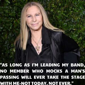 MUSIC WORLD SHOCKER: Barbra Streisand Suspends Band Member After Outrageous Celebration of Charlie Kirk’s Passing. ws