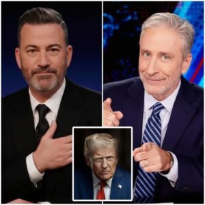 The broadcast went dark without warning. ⚡ Jon Stewart, Jimmy Kimmel, and Donald Trump are locked in a tense, explosive standoff that’s shaking the airwaves.