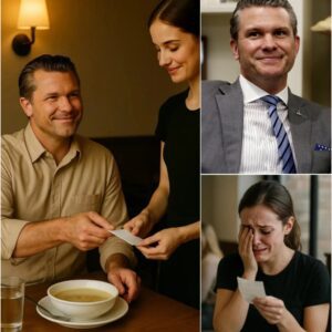 Lily, a 24-year-old waitress working a quiet evening shift, had no idea the friendly, down-to-earth man she was serving was none other than TV personality Pete Hegseth