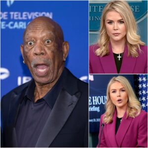 Morgan Freeman’s Twelve Words That Shook American Media: A Legendary Clapback to Karoline Leavitt - H
