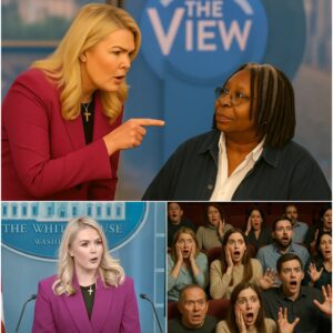 The very second Whoopi Goldberg screamed: “CUT! GET HER OFF MY SET!” — it was already too late. Karoline Levitt had just turned The View into ground zero for live-television chaos, and every camera was rolling.