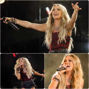 Carrie Underwood made an unforgettable stand in Nashville, silencing anti-American chants with a powerful message of faith and unity.