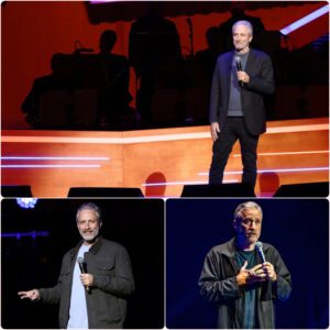 Jon Stewart made an unforgettable stand in Nashville, silencing anti-American chants with a powerful message of faith and unity.
