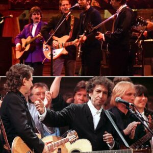 I Still Remember Feeling Every Word in My Bones: Dylan, McGuinn, Petty, Young, Clapton, and Harrison Unite in a Timeless, Soul-Stirring Performance of ‘My Back Pages’