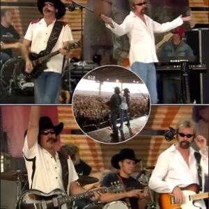 Amidst the 2003 Farm Aid in Columbus, Ohio, the legendary duo Brooks & Dunn set the stage ablaze with their performance of “Only in America”