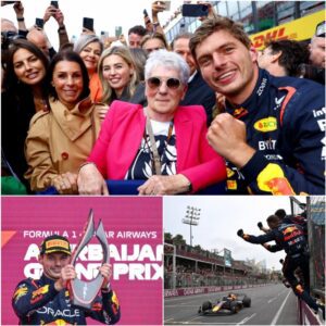 โRare Moment: Max Verstappenโs Grandmother Makes Her First Appearance at the Track, Bursts Into Tears of Joy on Her Birthday as the Red Bull Driver Stands