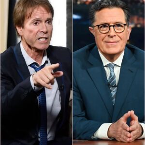 Chaos on Late Night: Stephen Colbert and Cliff Richard Clash Live on Air. ws