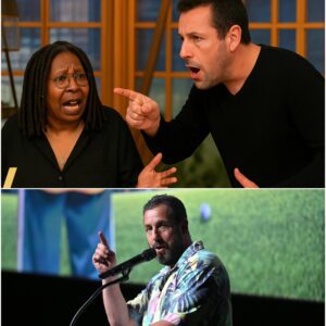 The second Whoopi Goldberg screamed, “CUT IT! GET HIM OFF MY SET!”—it was already too late. Adam Sandler had just turned The View into ground zero for live-television chaos, and every camera was rolling.