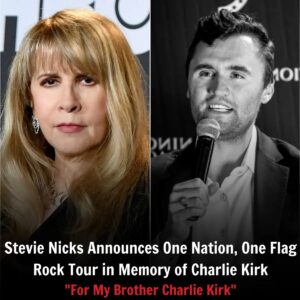 Stevie Nicks to Organize a Rock Tour in Memory of Charlie Kirk: “One Nation, One Flag”_cz