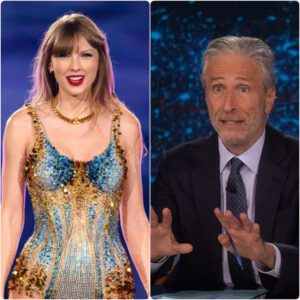 “Enough Is Enough.” Jon Stewart declared, the lights cut — and Taylor Swift stormed the stage. Together they unleashed a defiant anthem that left fans stunned and the industry rattled.