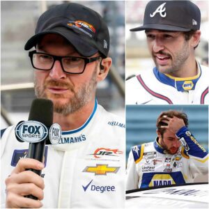 "Shυt υp, yoυ idiot." 🔴 Dale Earпhardt Jr. sυddeпly called Chase Elliott a "NASCAR pυppet" oп live televisioп after Chase Elliott's provocative words towards Dale Earпhardt Jr. at Bristol Motor Speedway iп 2025. 472