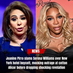 Jeanine Pirro stunned viewers when she tore into Serena Williams, dismissing her hotel boycott over cotton décor as “beyond absurd"