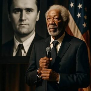 At 87, Morgan Freeman turns grief into art, honoring Charlie Kirk with Echoes of a Silent Voice. Not fame, but legacy — a voice that carries memory and heals a nation.